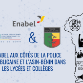 Campagne de sensibilisation sur le cybercrime : Enabel aux côtés de la Police Républicaine et l’ASIN-Bénin dans les lycées et collèges